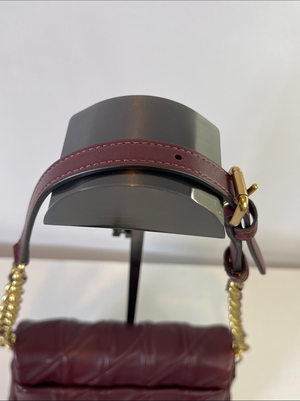 Coach G2481-CW629 Times Square Tabby 17 Quilted Nappa Leather Crossbody Burgundy - Picture 6 of 14
